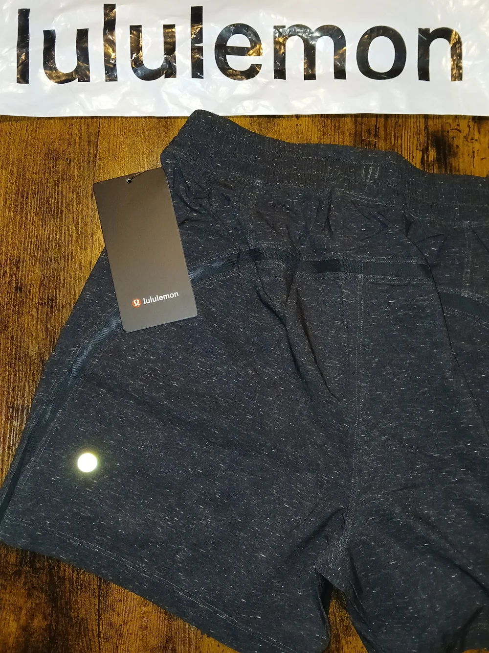 lululemon athletica Navy Speckle Running Shorts